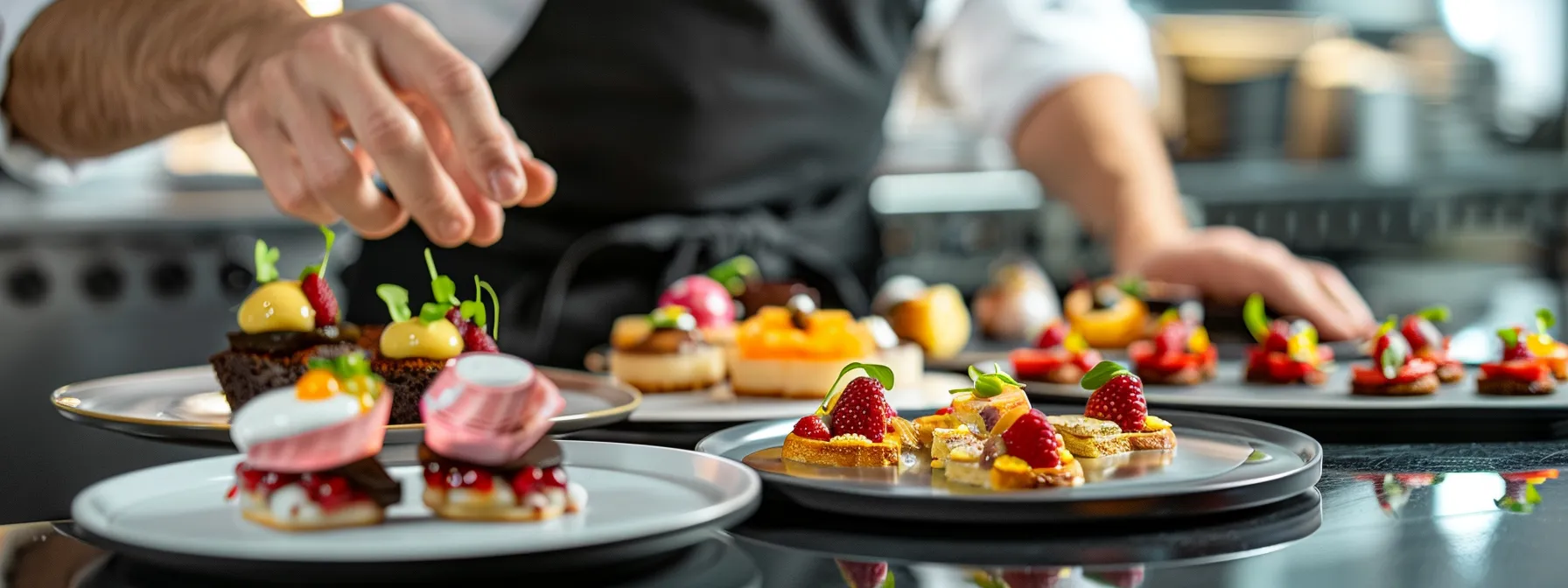 Balanced Brunch Menu A beautifully arranged brunch spread with sweet pancakes, savory eggs Benedict, and fresh fruit