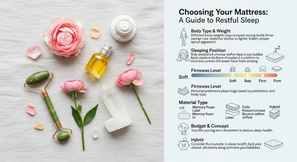 How to choose the right mattress for your body and sleep style