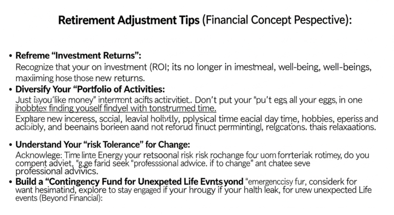 Tips for adjusting to retirement from handling finances to staying on top of your health