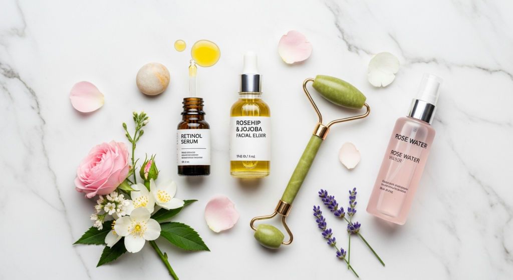 natural skincare routine women over 40