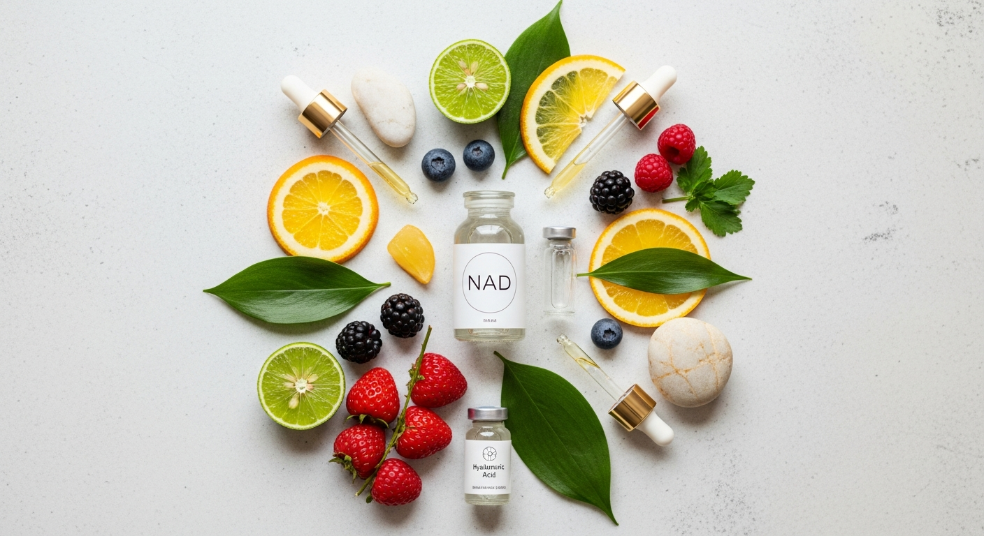 The benefits of nad iv therapy for skin health illustration