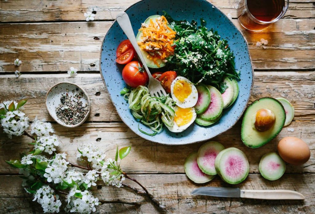 a plate of food