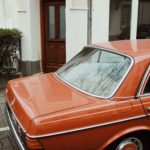 a car parked outside a building