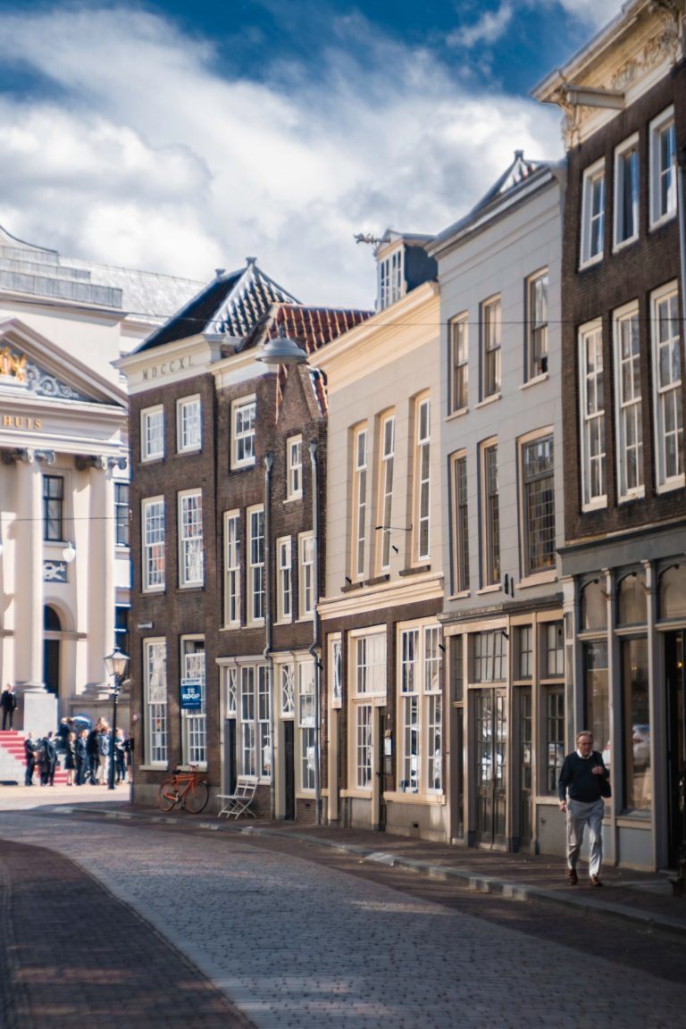 a street with buildings on both sides