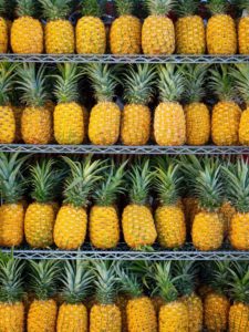 a group of pineapples