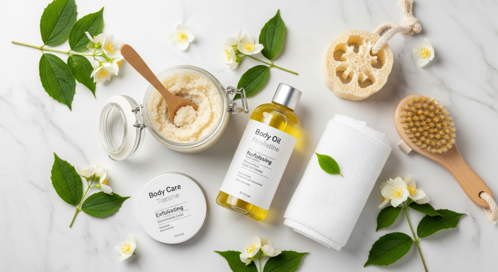 body care routine smooth skin