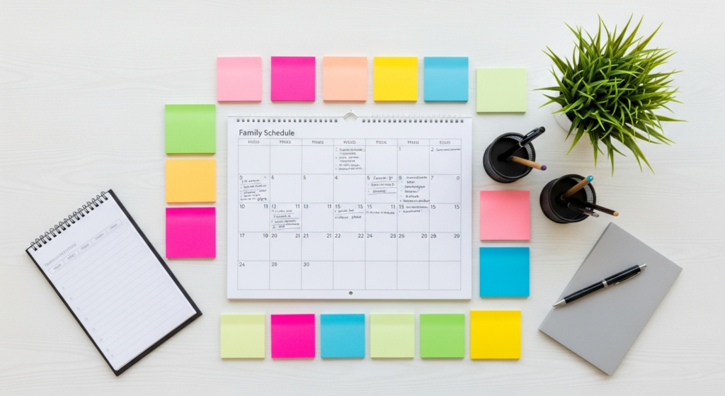 create family schedule that works