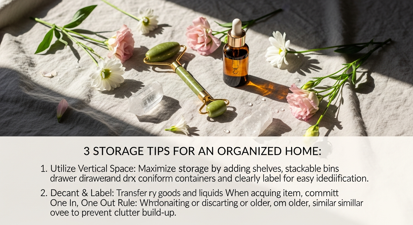 3 Storage Tips For An Organized Home