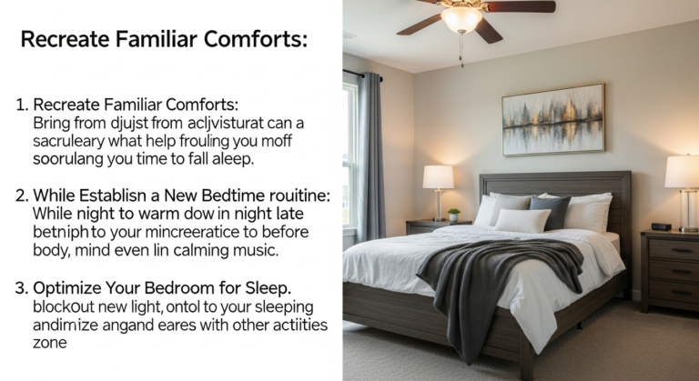 3 tips to help you fall asleep in your new home