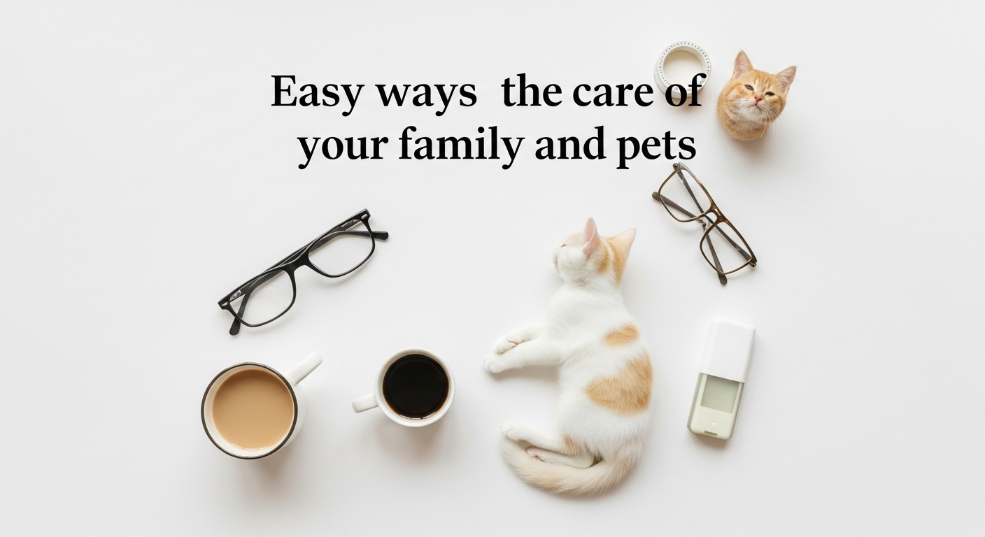 Easy ways to take care of your family and pets illustration