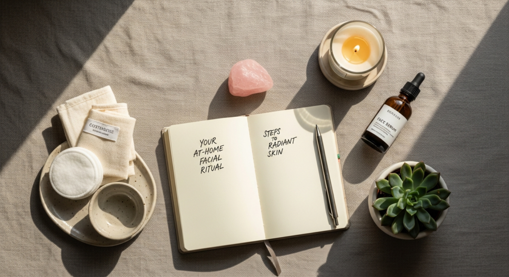 how to do a facial at home step by step