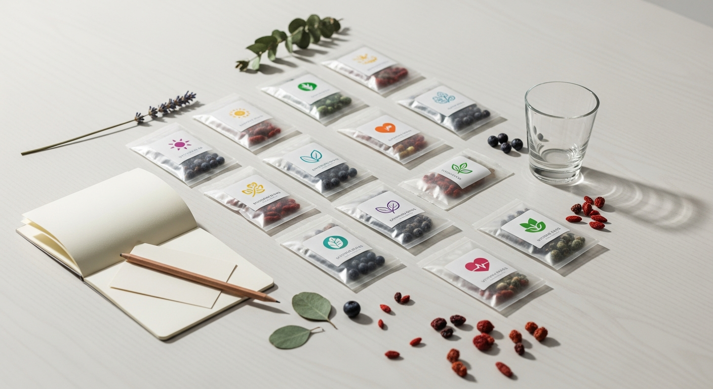 Order your own custom vitamin packs with vitarx illustration