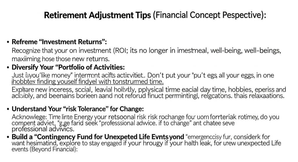 Tips for adjusting to retirement from handling finances to staying on top of your health