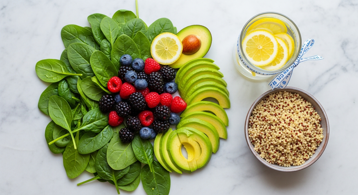 Illustration of hormonal balance impacting uterine fibroid growth