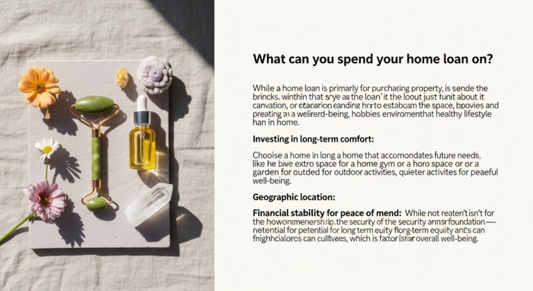 What can you spend your home loan on