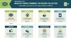 healthy family dinner recipes — featured illustration