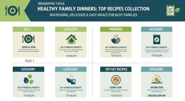 healthy family dinner recipes — featured illustration