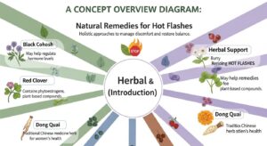 natural remedies for hot flashes — featured illustration